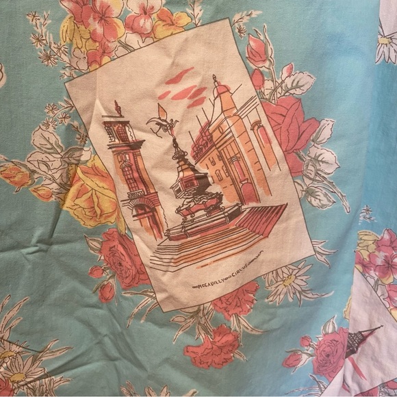 NWOT Oasis London Limited Edition Teal Pink Cotton Summer Dress - Picture 8 of 16